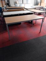 Tafel 160 x 80 cm. Alu frame en beuken blad, Huis en Inrichting, Bureaus, Ophalen, Gebruikt, Bureau
