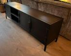 Stalen TV meubel zwart 180cm lang, Ophalen, 150 tot 200 cm, Zo goed als nieuw, Minder dan 100 cm