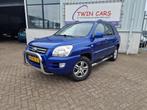 Kia Sportage 2.0 CVVT X-pression Airco Leer, Auto's, Kia, 1442 kg, Gebruikt, 4 cilinders, Blauw