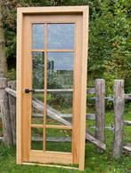 Eiken binnen deur met glas, Doe-het-zelf en Verbouw, Deuren en Horren, Ophalen, 80 tot 100 cm, Binnendeur, Nieuw