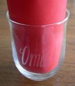 Waterglas / frisdrankglas / limonadeglas met tekst Oma / Opa, Huis en Inrichting, Keuken | Servies, Glas of Glazen, Ophalen of Verzenden