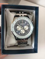 Horloge Navitimer metalen band met chronograaf, Sieraden, Tassen en Uiterlijk, Horloges | Heren, Overige merken, Staal, Staal