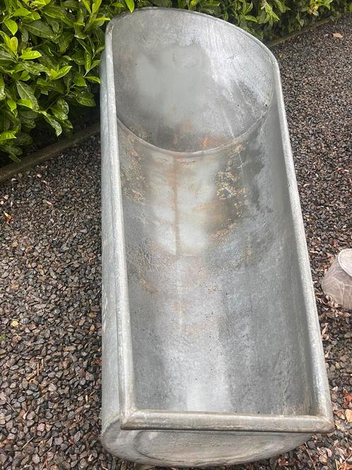 Antieke uniek zinken buitenbad m raster voor kast waterdicht, Tuin en Terras, Overige Tuin en Terras, Gebruikt, Ophalen