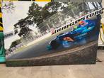 Canvas uit kantine race circuit 150 x 100cm, Ophalen of Verzenden, Schilderij, 75 cm of meer
