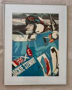 Zeefdruk + handtekening Jackie Stewart door René Brone 1984, Ophalen