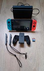 Nintendo Switch V2 Compleet met Game, Switch 2019 Upgrade, Met 2 controllers, Ophalen of Verzenden, Gebruikt