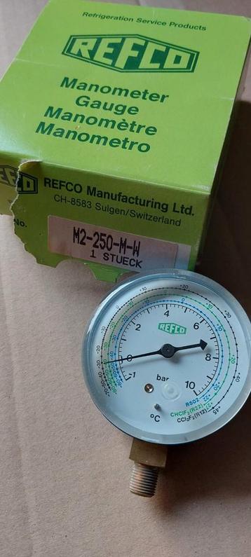 Manometer voor vulapparaat Refco. beschikbaar voor biedingen