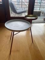 3 bijzettafels, Ophalen, Gebruikt, Rond, Metaal of Aluminium