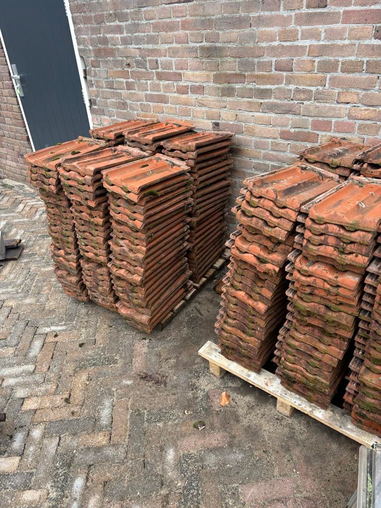 Gebruikte dakpannen - Steen of Klei, Gebruikt, Steen of Klei, Ophalen of Verzenden, 15 m² of meer