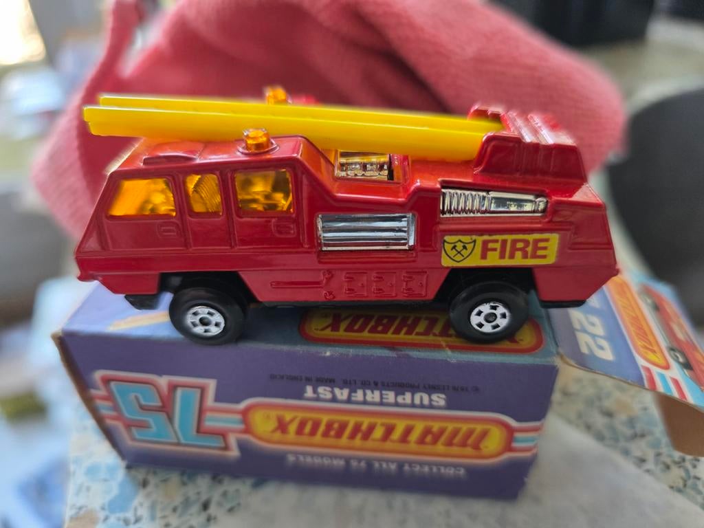 Matchbox Superfast Brandweerwagen, Ophalen of Verzenden, Gebruikt