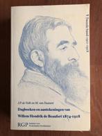 Dagboeken en aantekeningen van Willem Hendrik de Beaufort, Antiek en Kunst, Ophalen of Verzenden, J.P. de Valk