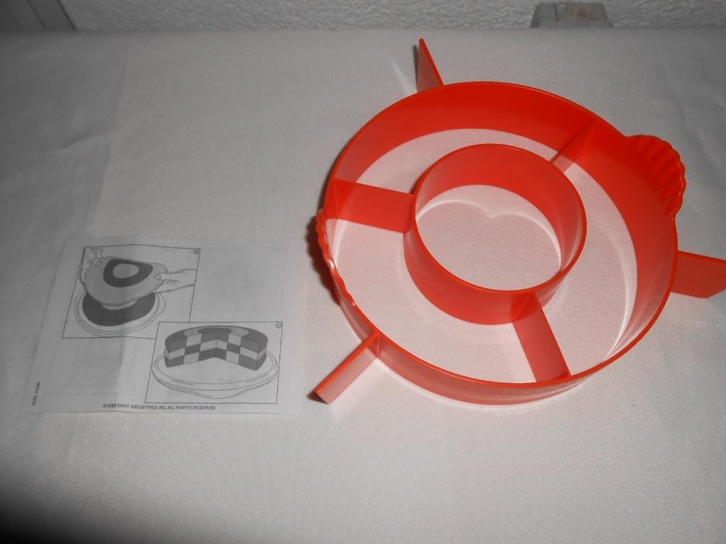 Tupperware Taartverdeler (taart inzet) dambord Oranje NIEUW, Ophalen of Verzenden, Nieuw, Oranje, Overige typen