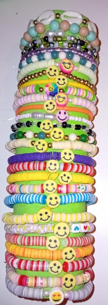 Armbandjes met smileys voor tieners en jonge vrouwen, Ophalen of Verzenden, Nieuw, Overige kleuren, Armband