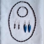 Vintage houten sieraden, Overige materialen, Hangers, Bruin, Verzenden