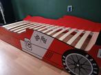 Raceauto bed 90x200 cm incl. matras, Kinderen en Baby's, 85 tot 100 cm, Ophalen of Verzenden, Zo goed als nieuw, Matras