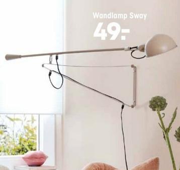 Kwantum Sway Wandlamp - Zandkleur - Prima Staat beschikbaar voor biedingen