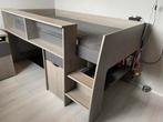 Halfhoogslaper met bijpassend bureau, 90 cm, Eenpersoons, Ophalen of Verzenden, Zo goed als nieuw