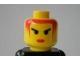 Lego Minifigure Head Female with Red Lips and Red Hair Angry, Ophalen of Verzenden, Gebruikt, Losse stenen, Lego