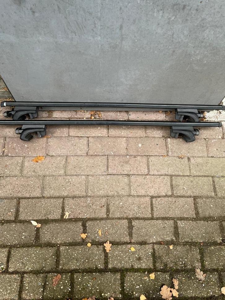 Thule dakdragers 2x Square Bar, Auto diversen, Dakdragers, Gebruikt, Ophalen