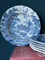 English Style set van 6 vintage diepe borden, Keramiek, Ophalen of Verzenden, Zo goed als nieuw, Bord(en)