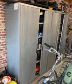2 grijze roldeurkasten roldeur kasten archiefkast 197 cm, Ophalen, Gebruikt, 100 tot 150 cm, 150 tot 200 cm