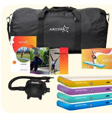 Turnmat AirTrack Pro Star 20cm dik van € 299.95 NU € 229 beschikbaar voor biedingen