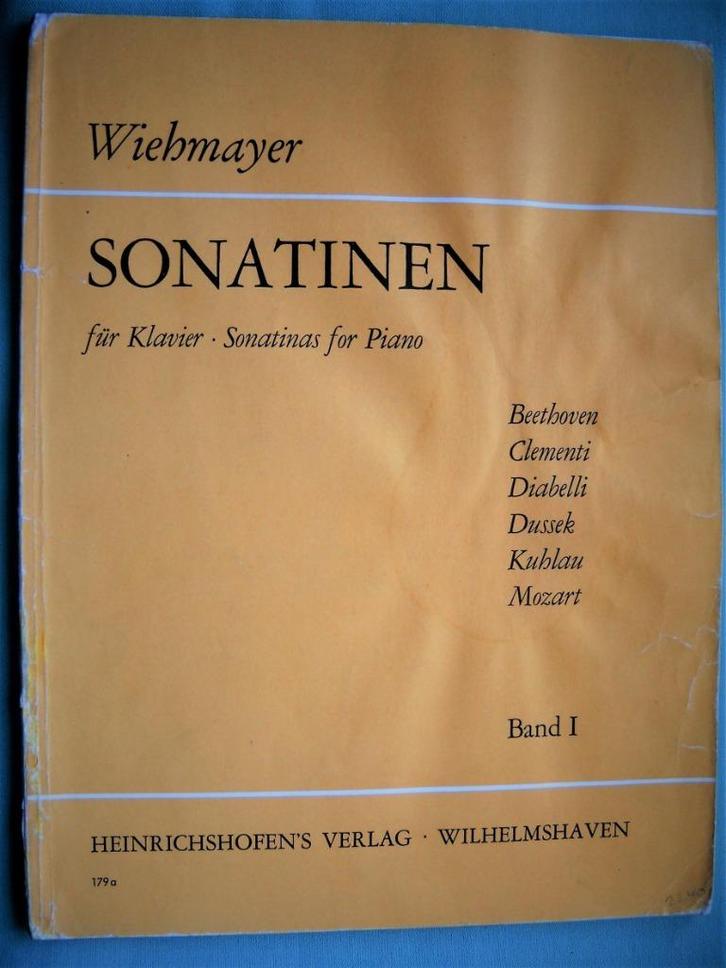 Wiehmayer - 14 Sonatinen Band !, Muziek en Instrumenten, Bladmuziek, Artiest of Componist, Klassiek, Piano, Ophalen of Verzenden