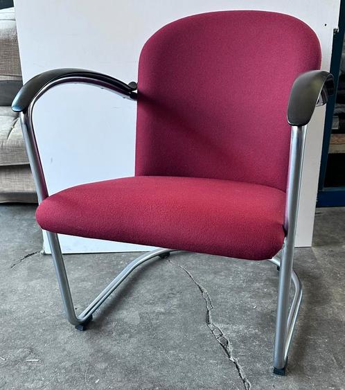Gispen 414, Huis en Inrichting, Fauteuils, Zo goed als nieuw, Metaal, Stof, 75 tot 100 cm, 75 tot 100 cm, Ophalen