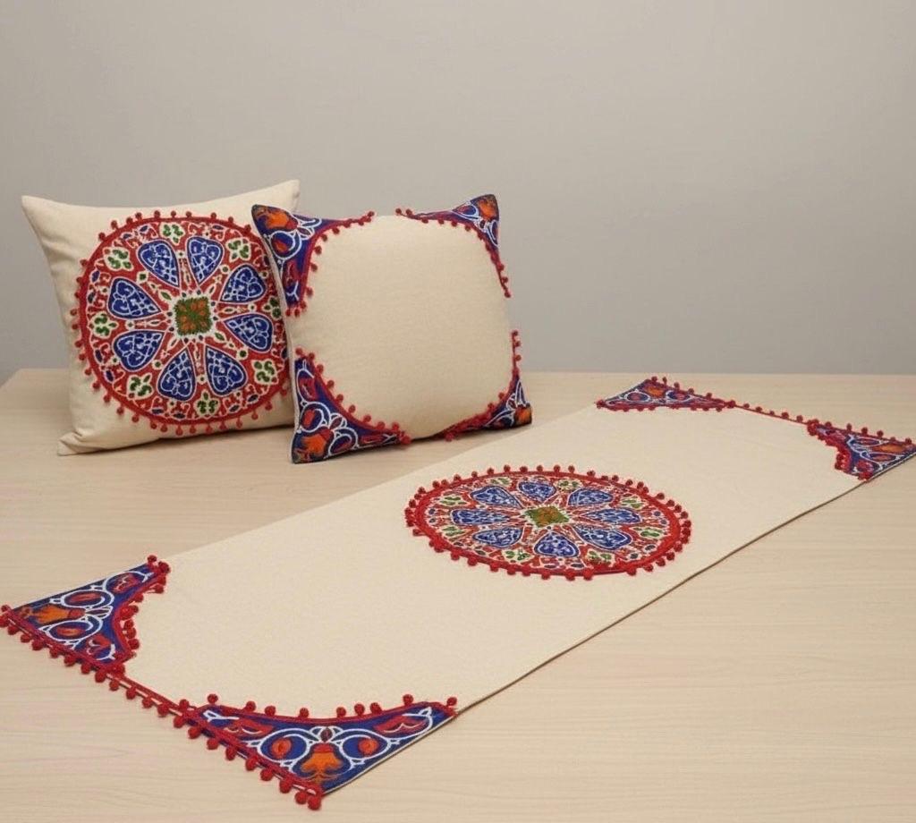 Ramadan textiel set, Ophalen of Verzenden, Nieuw, Rood, Vierkant