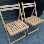 Klapstoel Balkonstoel Terrasstoel Verjaardagstoel vintage, Huis en Inrichting, Stoelen, Ophalen, Twee, Bruin, Zo goed als nieuw