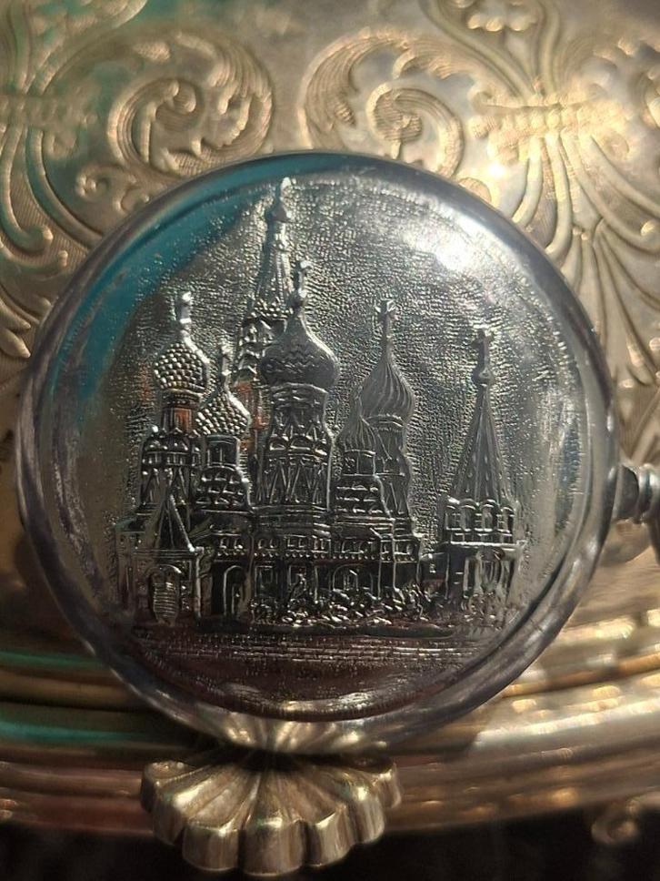 Pobeda Zarja Ruhla vintage kleine zakhorloges, Antiek en Kunst, Antiek | Klokken, Ophalen of Verzenden