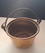 Zwaar koperen ketelbloempot, Ophalen of Verzenden, Brons