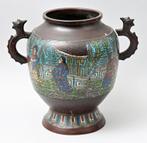 Chinese cloisonne bronzen pot, Ophalen of Verzenden