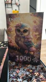 Enjoy puzzel uil met puzzelmat, Ophalen of Verzenden, 500 t/m 1500 stukjes, Nieuw, Legpuzzel