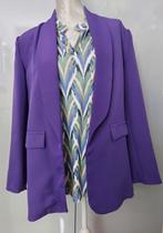 Prachtige paarse blazer en top beide mt 44, Verzenden, Nieuw, Maat 42/44 (L), Paars