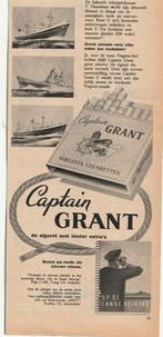 Retro reclame 1956 Captain Grant sigaretten album schepen, Verzamelen, Verzenden, Overige typen
