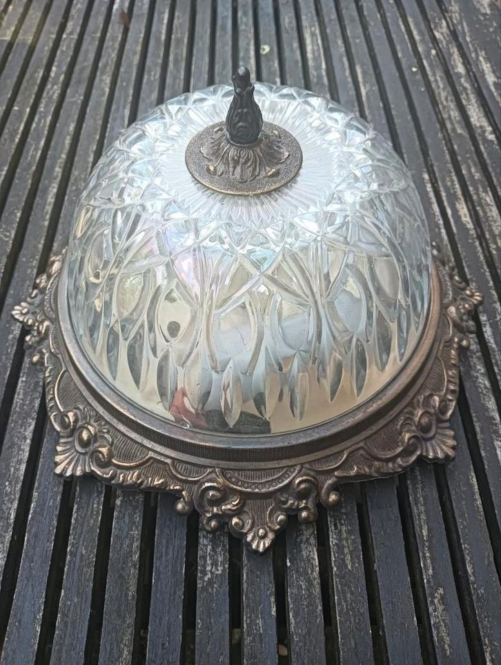 Klassieke brocante plafonnière barok, Huis en Inrichting, Lampen | Plafondlampen, Gebruikt, Ophalen of Verzenden