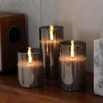 Kaarsenlicht set (3pack), Overige materialen, Verzenden, Nieuw, Grijs