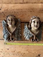 Houten engelen engel hout gesneden gestoken cupido 17e, Verzenden