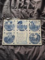 Delfts Blauw Tegeltableau 'De Leidsche Fles', Antiek en Kunst, Ophalen of Verzenden