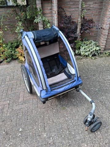 Fietskar 2 kinderen + maxicosi adapter + hoes en veel meer beschikbaar voor biedingen