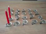 Vintage Kerstboomkaarsknijpers (20 stuks), Gebruikt, Ophalen of Verzenden, Metaal, Kandelaar