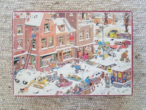 Jan Van Haasteren 5000 stukjes Sneeuwpret, Hobby en Vrije tijd, Denksport en Puzzels, Zo goed als nieuw, Legpuzzel, Meer dan 1500 stukjes