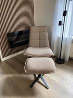 Fauteuil Marcus met voetenbank, Huis en Inrichting, Fauteuils, Ophalen, Minder dan 75 cm, Zo goed als nieuw, Stof