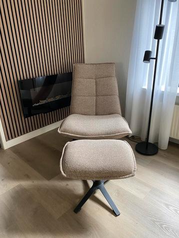 Fauteuil Marcus met voetenbank