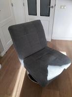 Nog nette grijze draaibare fauteuil, Huis en Inrichting, Fauteuils, Ophalen, Zo goed als nieuw, Minder dan 75 cm, 50 tot 75 cm