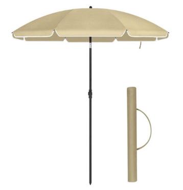 Parasol – Beige (zonder voet) - Ø180 x 210 cm beschikbaar voor biedingen