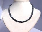 ketting van hematiet kubusjes, Sieraden, Tassen en Uiterlijk, Kettingen, Ophalen of Verzenden, Nieuw, Zwart, Steen of Mineraal