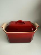 Le Creuset pate terrine 20cm Heritage rood als nieuw, Ophalen of Verzenden, Zo goed als nieuw, Overige materialen, Overige typen