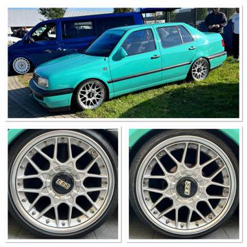BBS Rs703 2delig 17inch 4x100 velgen met gepolijste rand beschikbaar voor biedingen